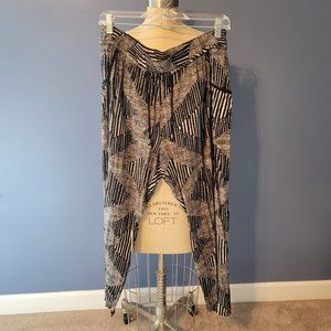 Anthropologie- Rayon ankle pant with drawstring waist